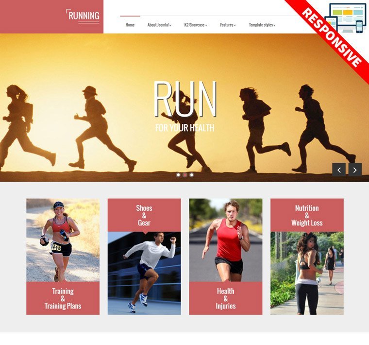 Running Joomla Template - Joomla Templates and Extensions Provider