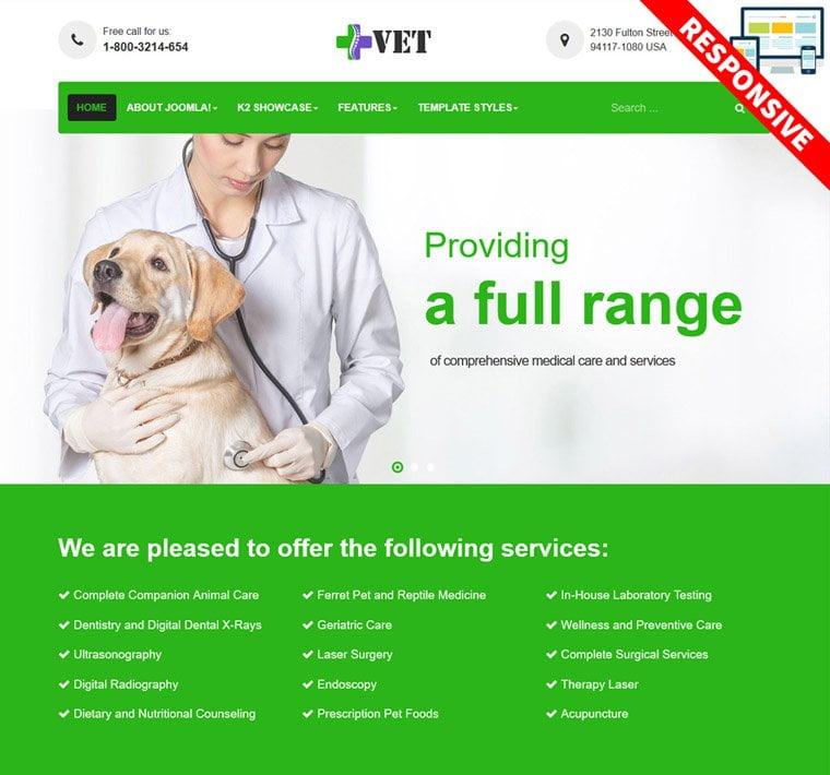 Vet Joomla Template Joomla Templates And Extensions Provider