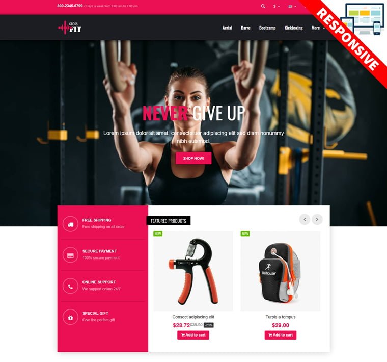 Crossfit Theme - Prestashop Themes and Modules Provider